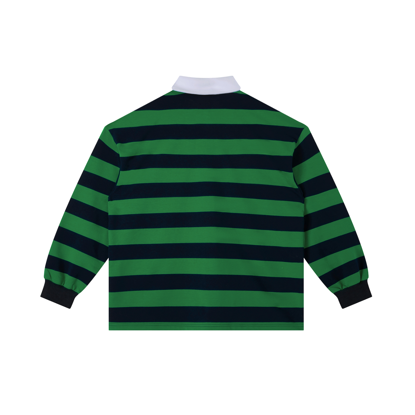 Jade Color Block Stripe Polo Shirt
