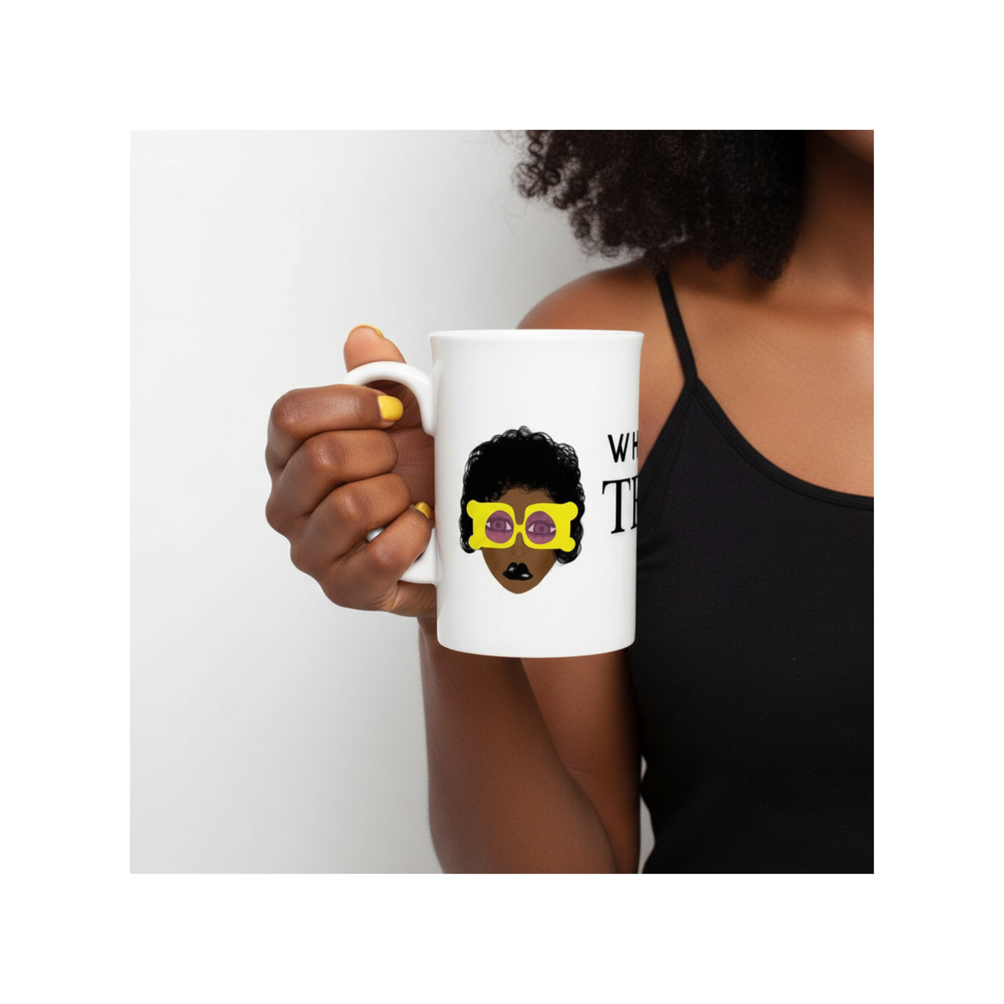 Whats Tea? Porcelain Slim Mug