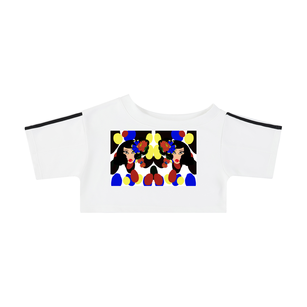 Bianca off the Shoulder Crop T-Shirt