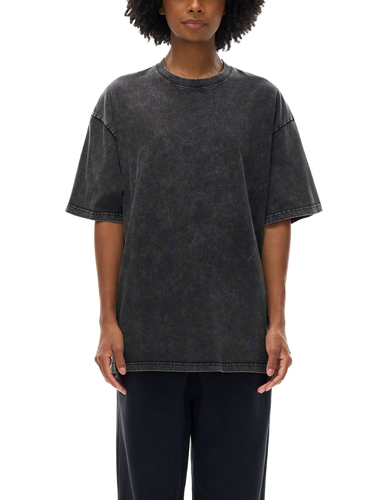 Zuri Mineral Wash Boxy Cotton T-Shirt