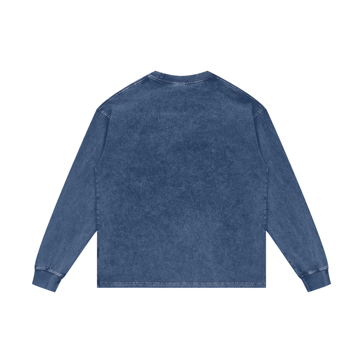 Ashley Acid Wash Oversize Cotton Long Sleeve Tee