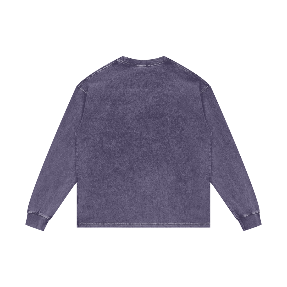 Ashley Acid Wash Oversize Cotton Long Sleeve Tee