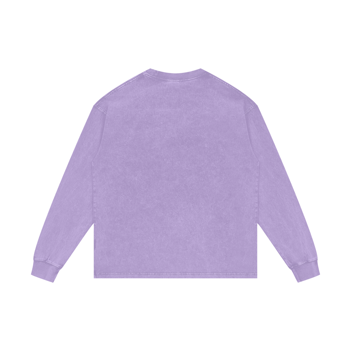 Ashley Acid Wash Oversize Cotton Long Sleeve Tee
