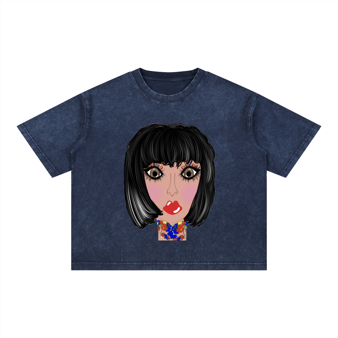Gia Mineral Wash Boxy Cotton T-Shirt