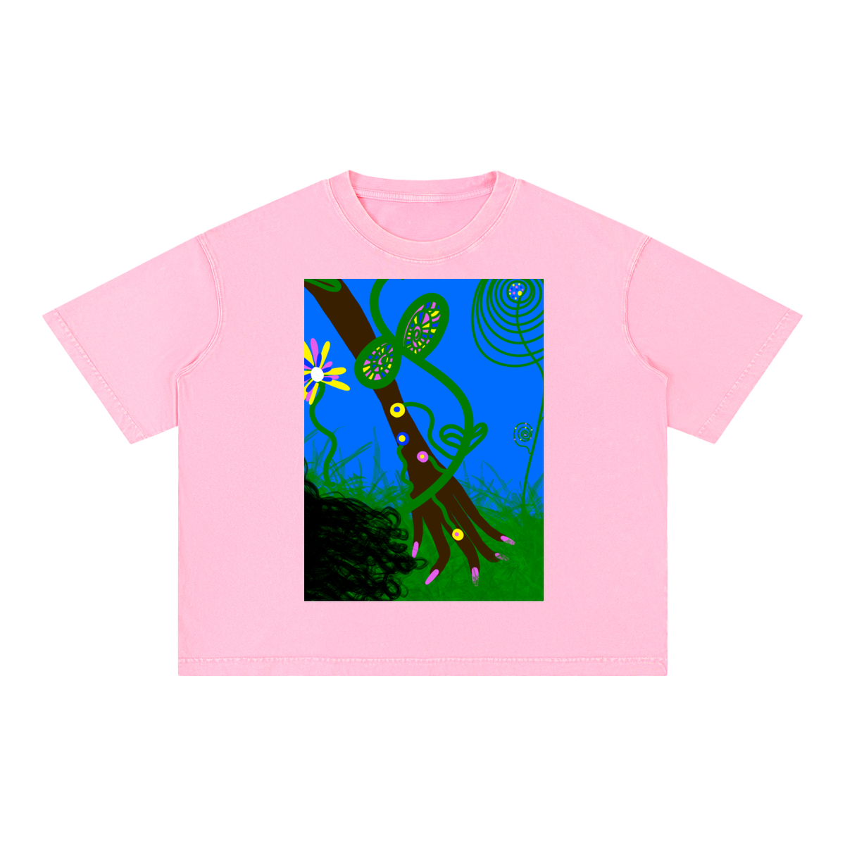Cartwheel Mineral Wash Boxy Cotton T-Shirt