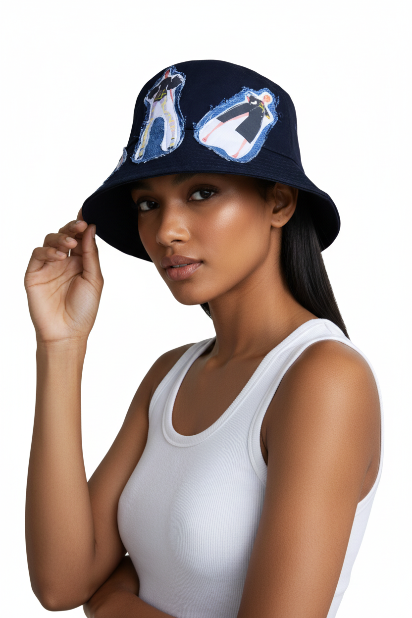 The Muse Patchwork Bucket Hat