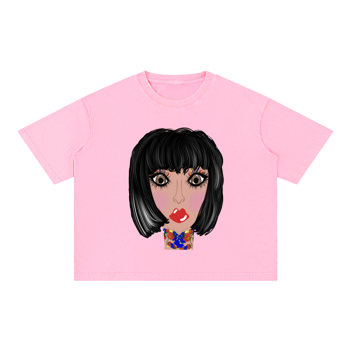 Gia Mineral Wash Boxy Cotton T-Shirt