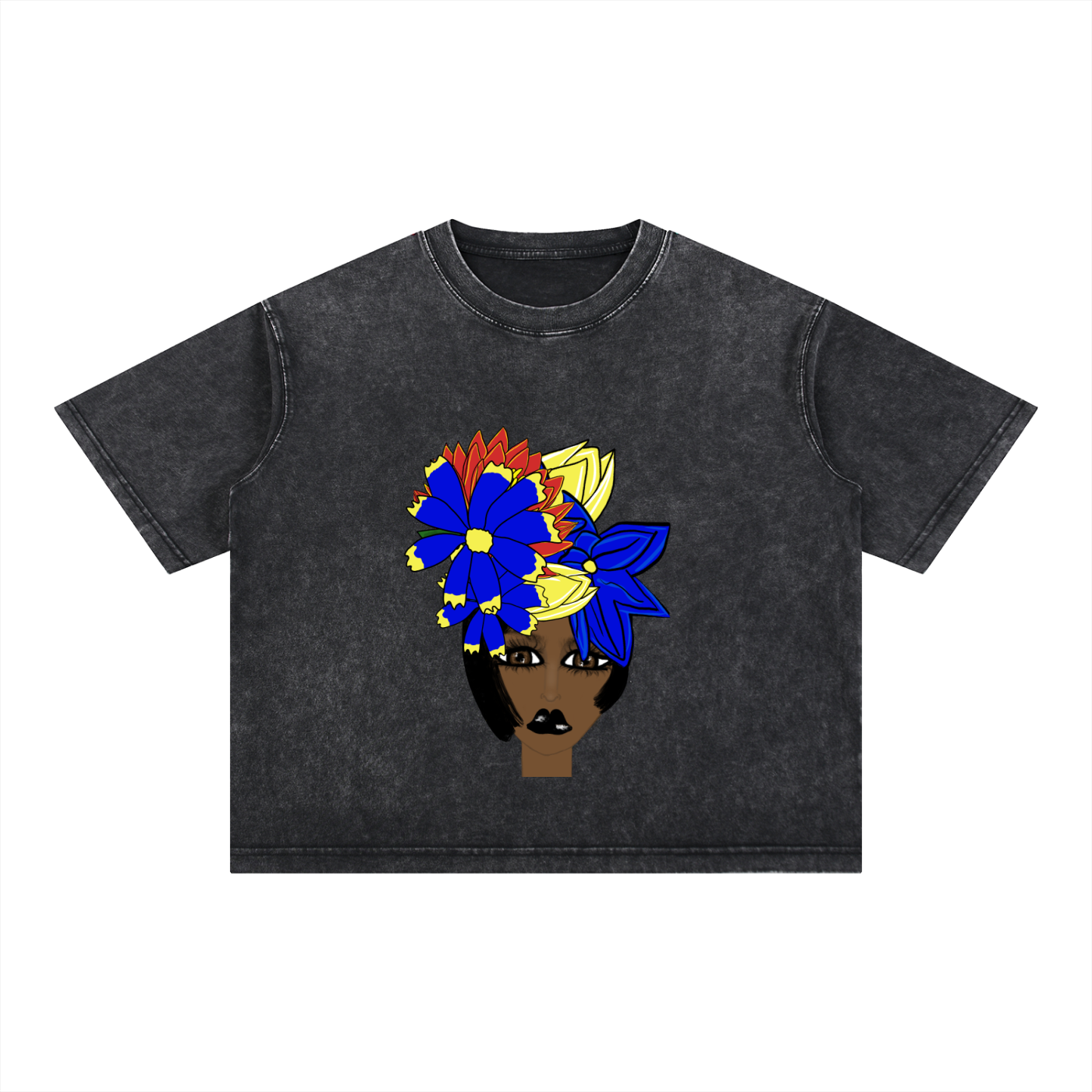 Zuri Mineral Wash Boxy Cotton T-Shirt