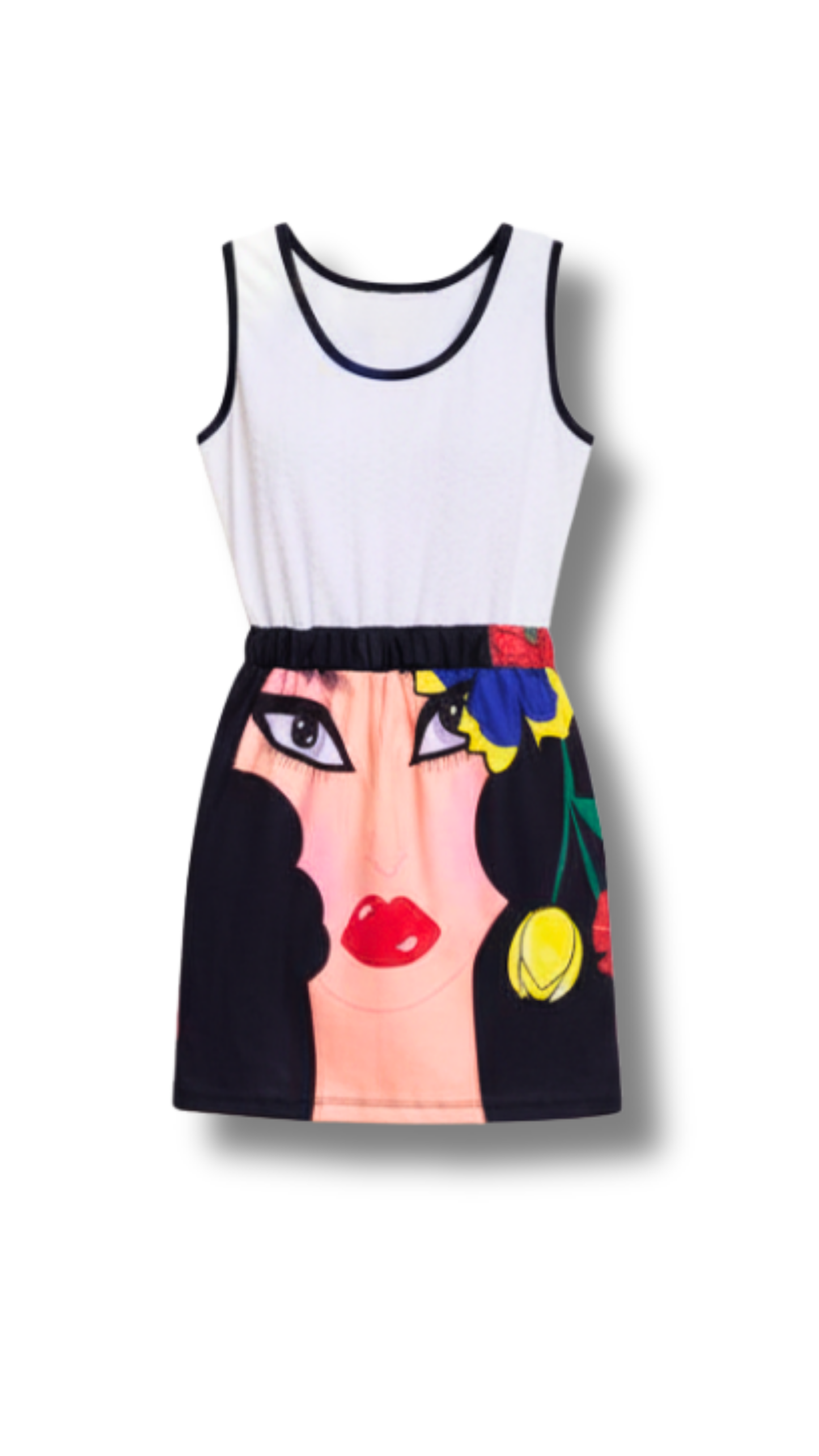 Colette Illustrated Upcycled Tank Dress