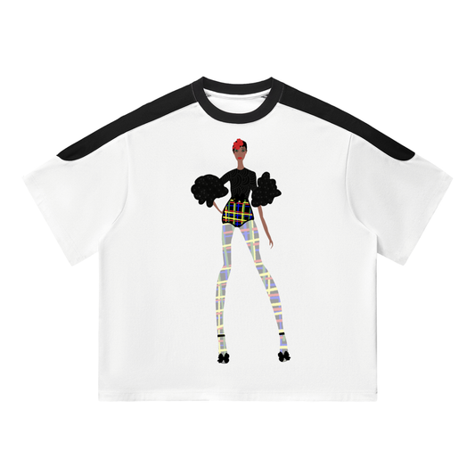 Ava Color Block Oversized T-Shirt