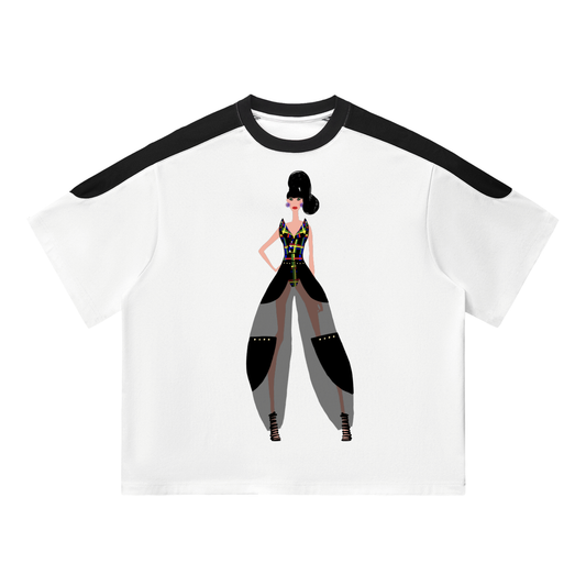 Chloe Color Block Oversized T-Shirt