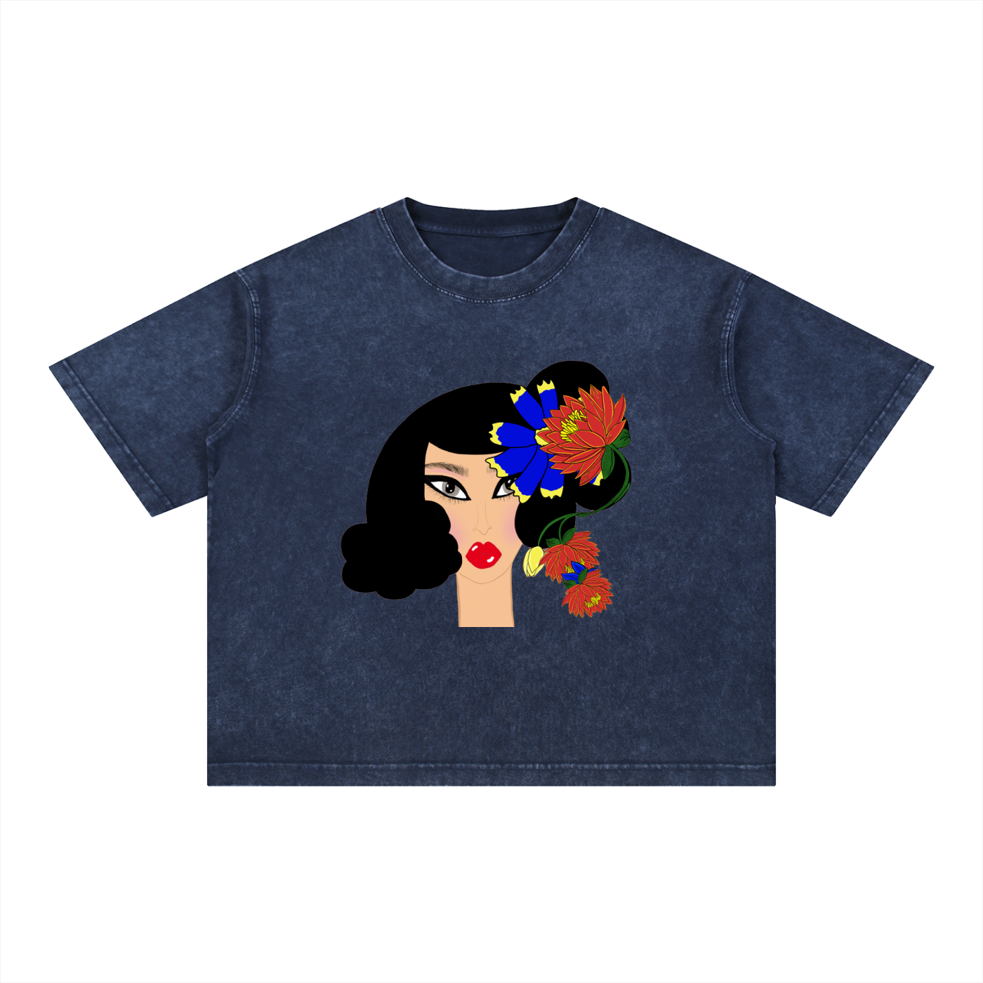 Valentina Mineral Wash Boxy Cotton T-Shirt