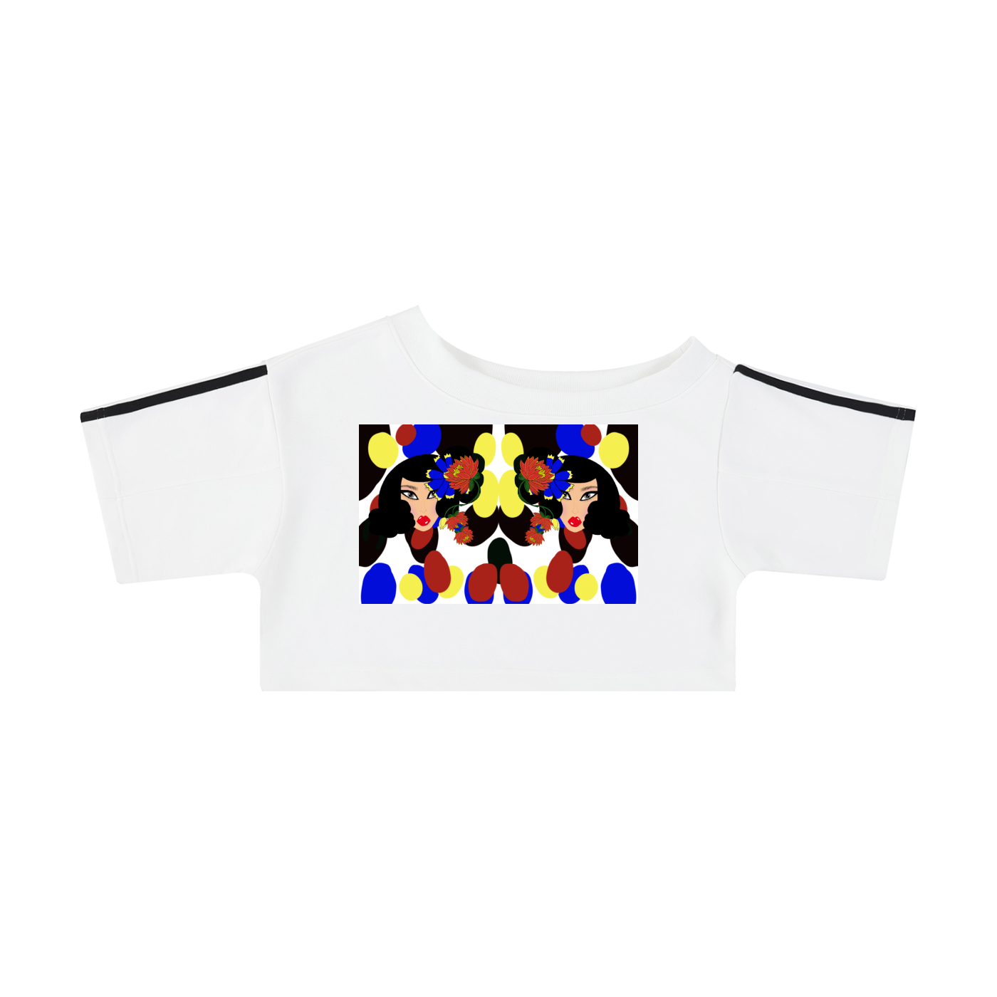 Bianca off the Shoulder Crop T-Shirt