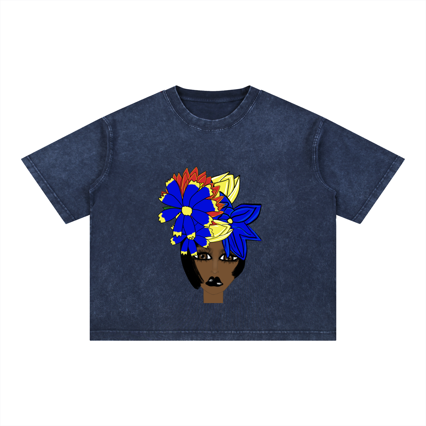 Zuri Mineral Wash Boxy Cotton T-Shirt