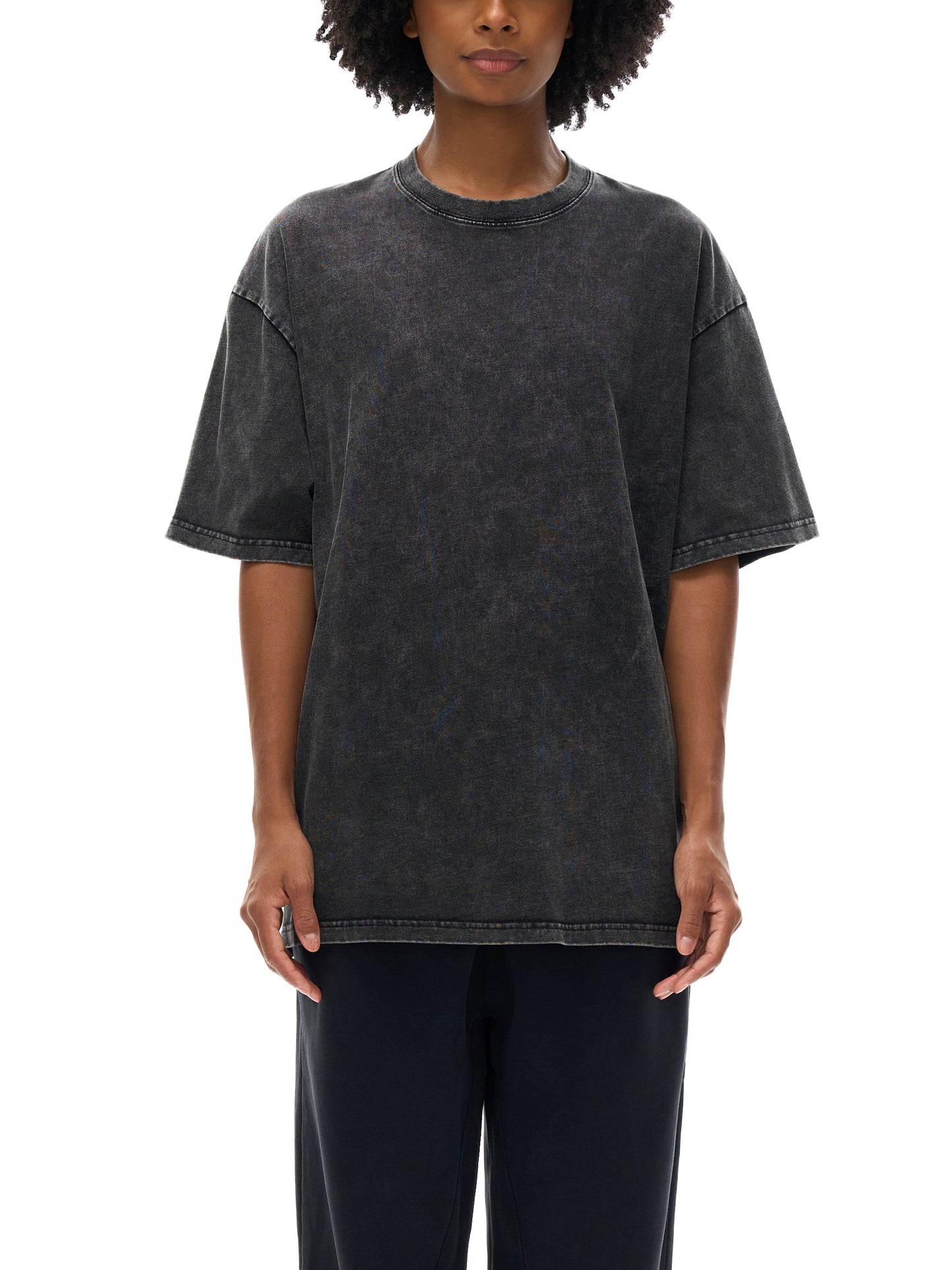 Zuri Mineral Wash Boxy Cotton T-Shirt