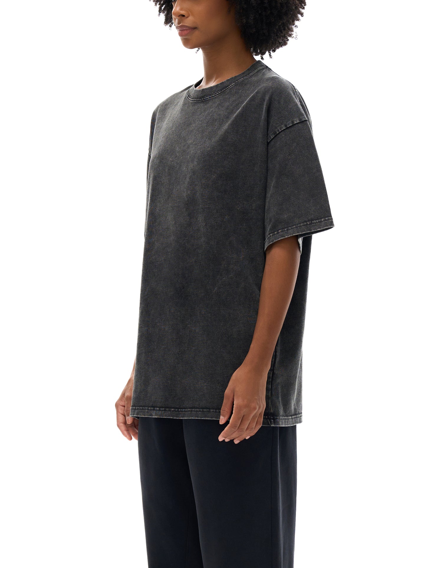Zuri Mineral Wash Boxy Cotton T-Shirt
